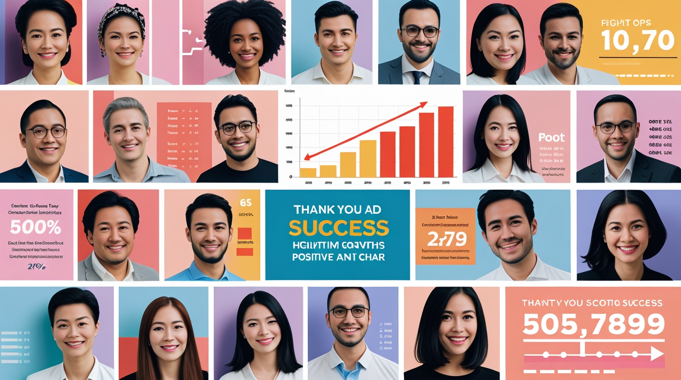 Client reviews and performance metrics of a consulting firm