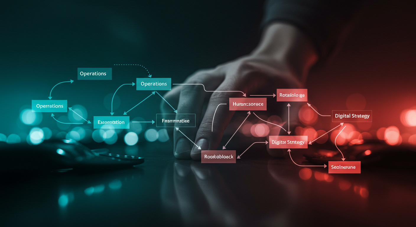 Business challenges and management needs flowchart